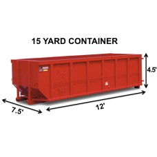 15 yard roll off container l 10 Day Rental